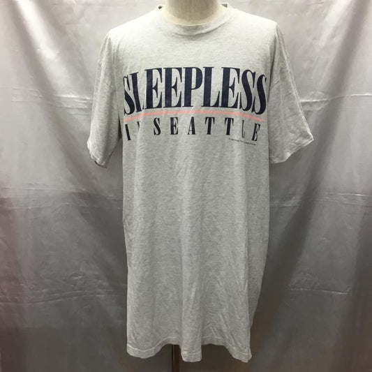 古着 USED Tシャツ 半袖 半袖カットソー プリントTシャツ クルーネックカットソー 1993 コピーライト めぐり逢えたら ロゴ、文字 灰 / グレー /  メンズ USED 古着 中古 10114171