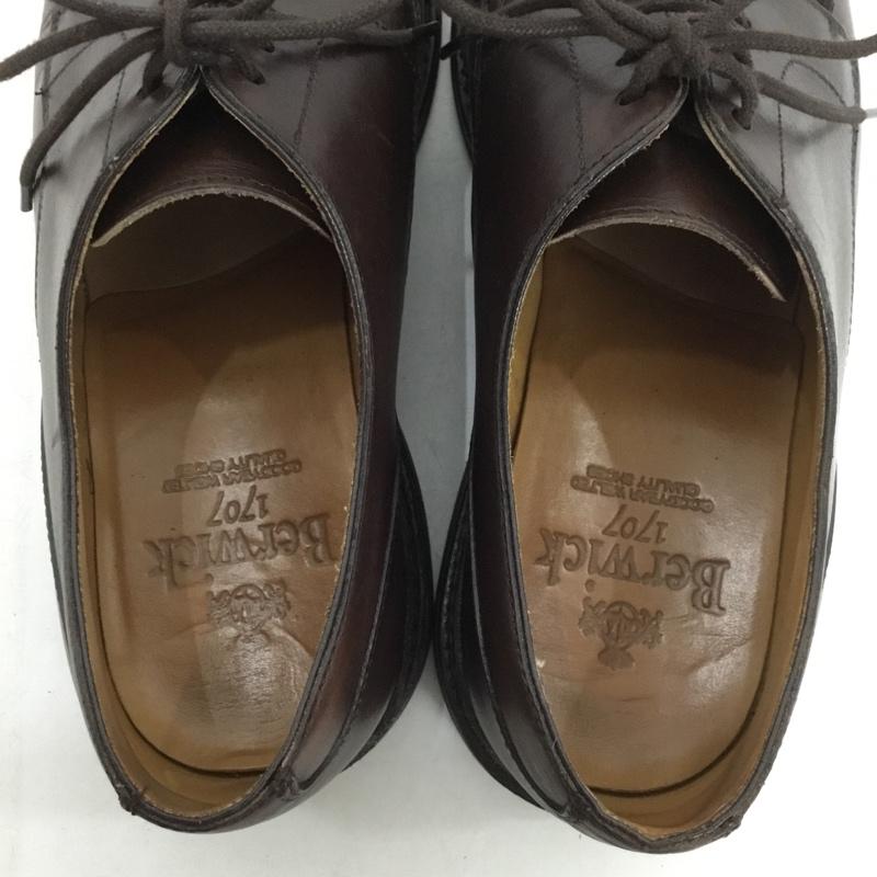 バーウィック BERWICK 革靴 革靴 4477 レザーシューズ 無地 茶 / ブラウン /  メンズ USED 古着 中古 10148826