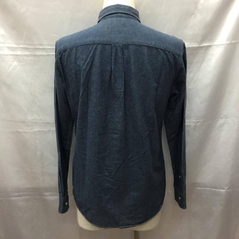 レイジブルー RAGEBLUE シャツ、ブラウス 長袖 rb020159sb カジュアルシャツ 長袖シャツ ボタンダウンシャツ M 無地 インディゴ / インディゴ /  メンズ USED 古着 中古 10108842
