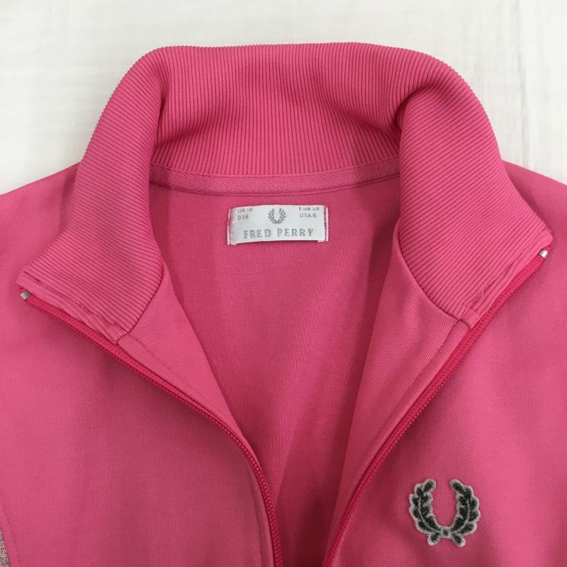 フレッドペリー FRED PERRY ジャケット、上着 ジャケット、ブレザー トラックジャケット 38 ロゴ、文字 桃 / ピンク /  レディース USED 古着 中古 10142556