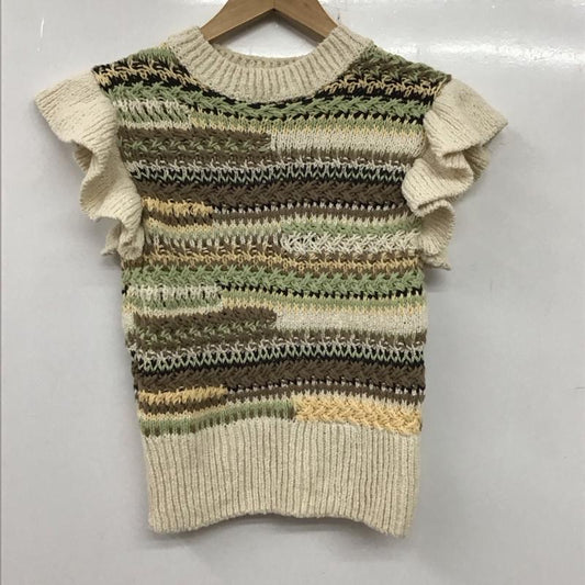 ザラ ZARA ベスト ベスト ニットベスト S  マルチカラー / マルチカラー /  レディース USED 古着 中古 10136464