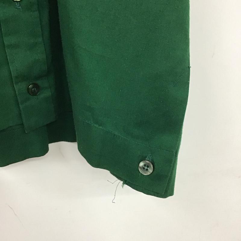 キングルイ King Louie シャツ、ブラウス 半袖 70s ボーリングシャツ 半袖シャツ M 無地 緑 / グリーン /  メンズ USED 古着 中古 10129635