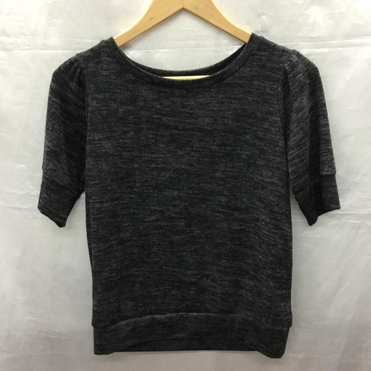 ザラ ZARA カットソー 半袖 S 無地 チャコールグレー / チャコールグレー /  レディース USED 古着 中古 10121997