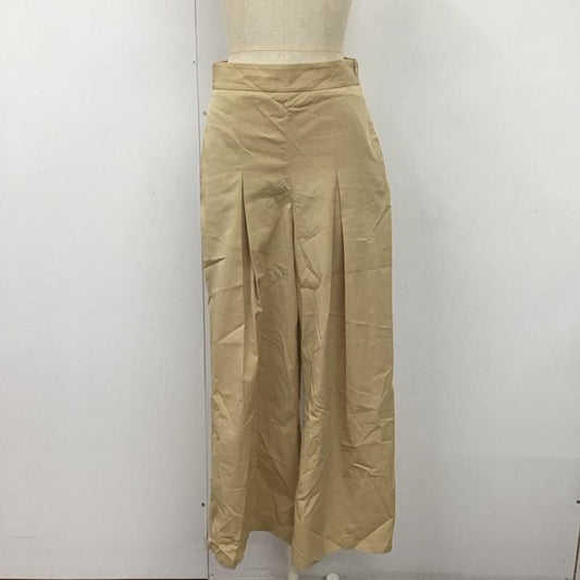 ザラ ZARA パンツ スラックス ワイドパンツ XS 無地 ベージュ / ベージュ /  レディース USED 古着 中古 10112619