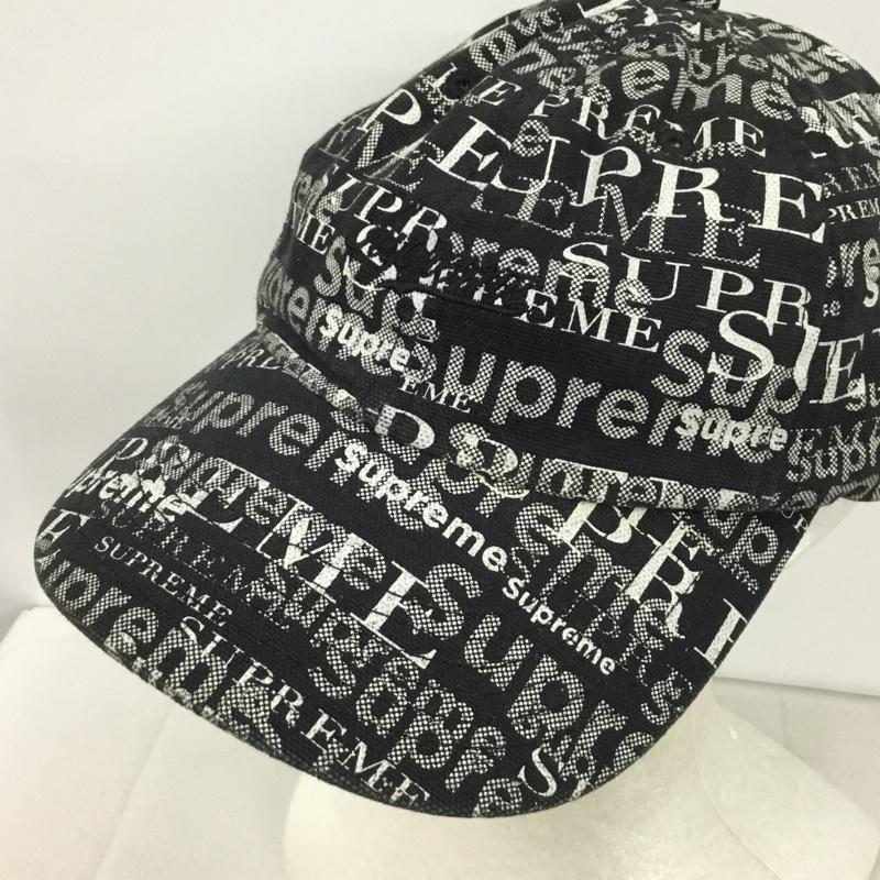 シュプリーム Supreme 帽子 キャップ 20FW Logo Pattern 6Panel cap 総柄 ロゴ、文字 黒 / ブラック /  メンズ USED 古着 中古 10144844