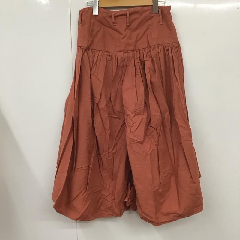 キャピタル KAPITAL ボトムス ボトムス コットン リネン ワイドパンツ XS 無地 橙 / オレンジ /  レディース USED 古着 中古 10113666