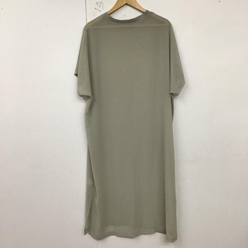 ビューティアンドユースユナイテッドアローズ BEAUTY&YOUTH UNITED ARROWS ワンピース ロングスカート 1626-137-4124 シフォンレイヤード ドルマンスリーブワンピース 無地 灰 / グレー /  レディース USED 古着 中古 10129170
