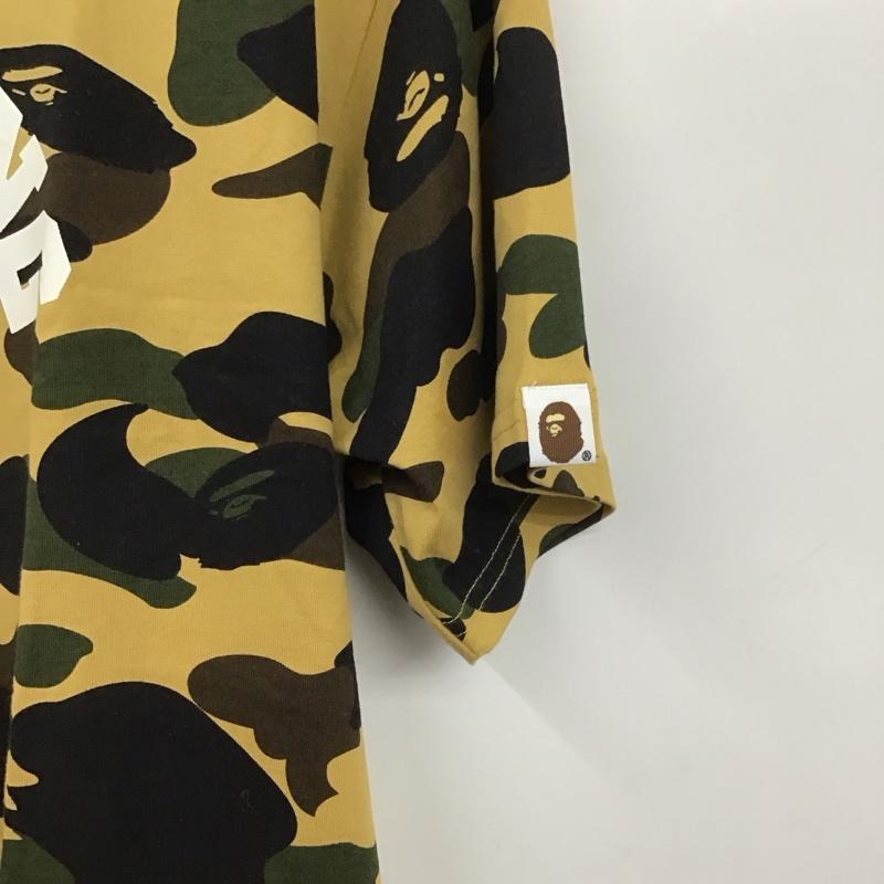 アベイシングエイプ A BATHING APE Tシャツ 半袖 半袖カットソー プリントTシャツ クルーネックカットソー L カモフラージュ柄・迷彩 マルチカラー / マルチカラー /  メンズ USED 古着 中古 10130967