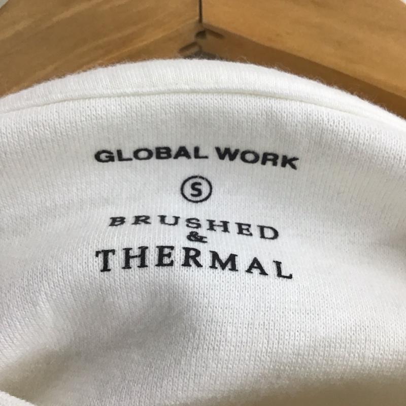 グローバルワーク GLOBAL WORK カットソー 長袖 長袖カットソー 無地カットソー クルーネック S 無地 白 / ホワイト /  メンズ USED 古着 中古 10143231