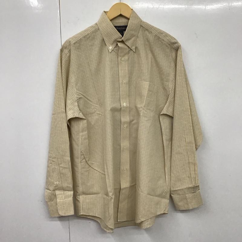 ブルックスブラザーズ BROOKS BROTHERS シャツ、ブラウス 長袖 ボタンダウンシャツ M チェック ベージュ / ベージュ /  メンズ USED 古着 中古 10131429