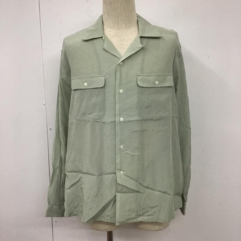 ブフト bukht シャツ、ブラウス 長袖 BV-926215 M 無地 薄緑 / ライトグリーン /  メンズ USED 古着 中古 10105755