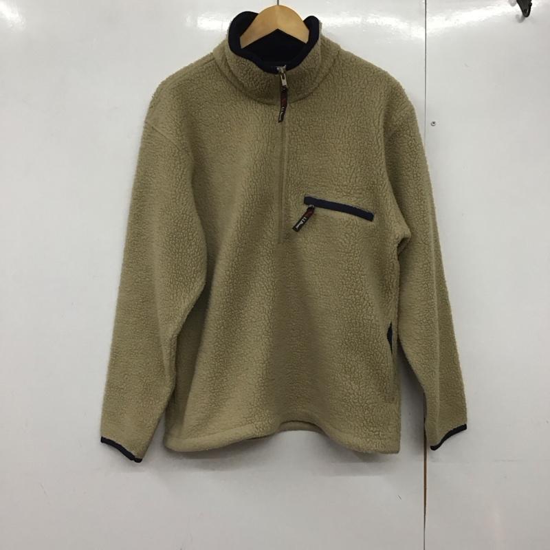 エルエルビーン L.L.Bean ジャケット、上着 ジャケット、ブレザー フリースジャケット ジップアップネック アウター S ロゴ、文字 ベージュ / ベージュ /  メンズ USED 古着 中古 10142369