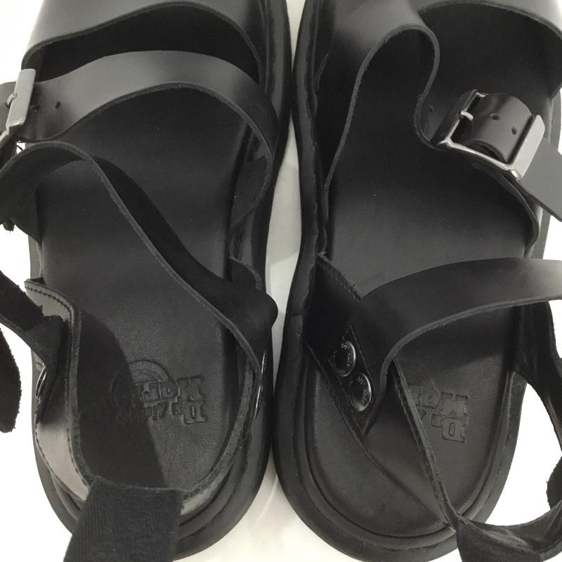 ドクターマーチン Dr.Martens サンダル サンダル AW008 CK110 GRYPHON レザー UK8 箱有 US：9 無地 黒 / ブラック /  メンズ USED 古着 中古 10125083