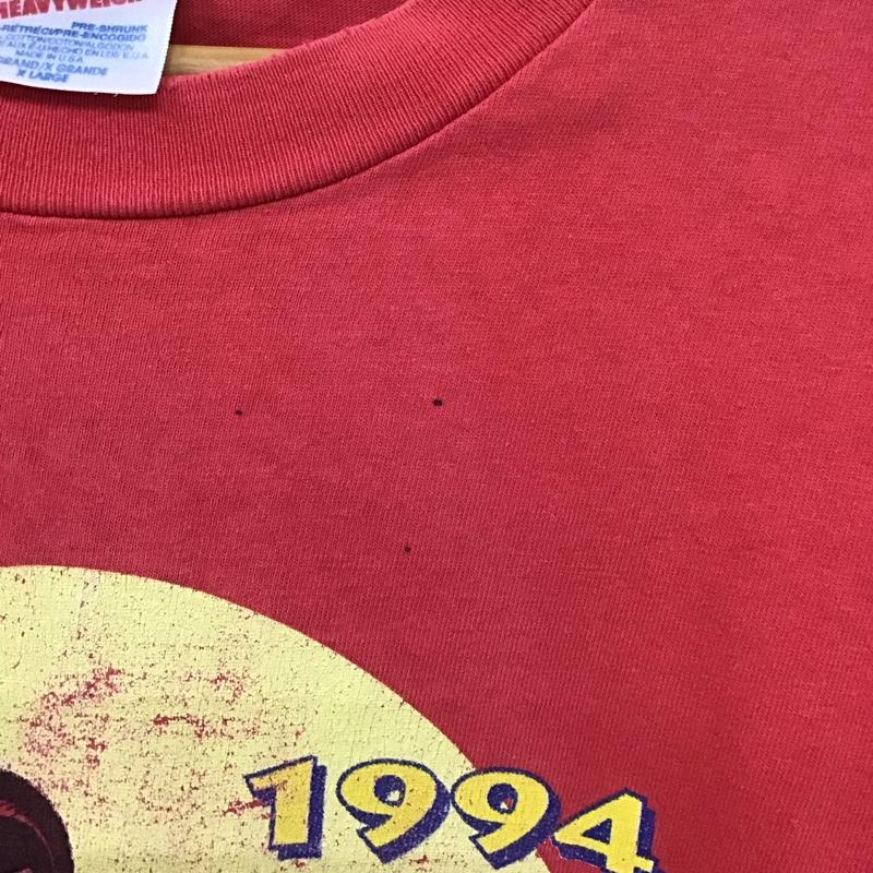 ヘインズ HANES Tシャツ 半袖 半袖カットソー プリントTシャツ クルーネックカットソー 古着 90s スパイダーマン XL プリント 赤 / レッド /  メンズ USED 古着 中古 10140146