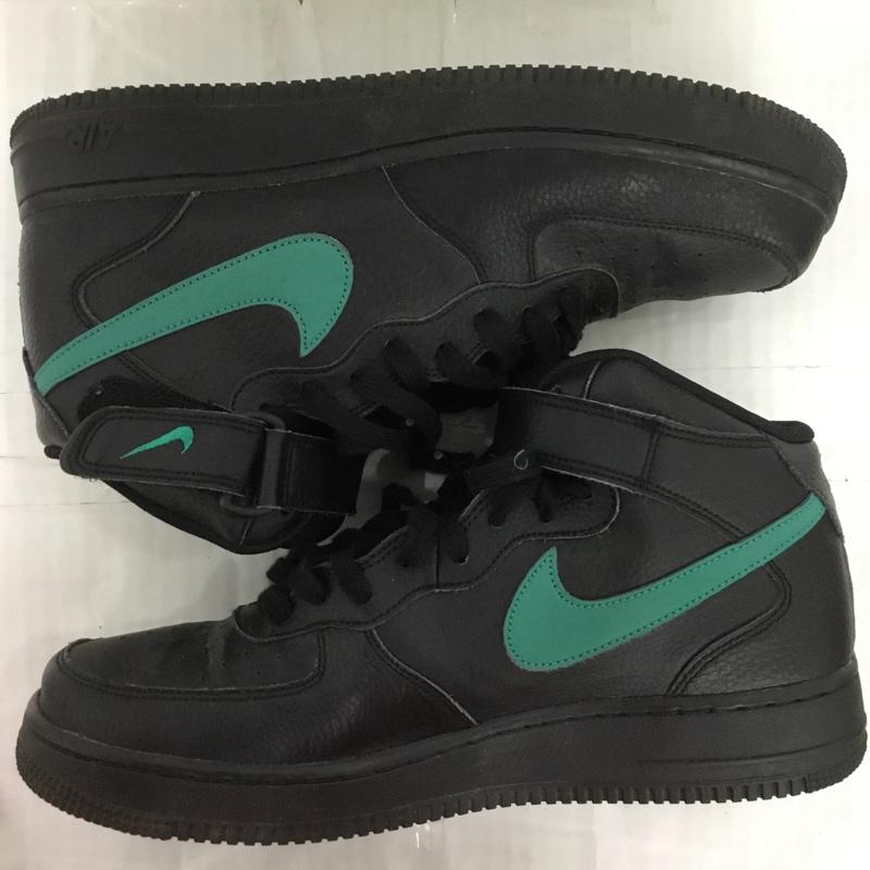 ナイキ NIKE スニーカー スニーカー 315123-045 AIR FORCE 1 MID 07 29cm 29.0cm ロゴ、文字 黒 / ブラック / X 緑 / グリーン /  メンズ USED 古着 中古 10124212