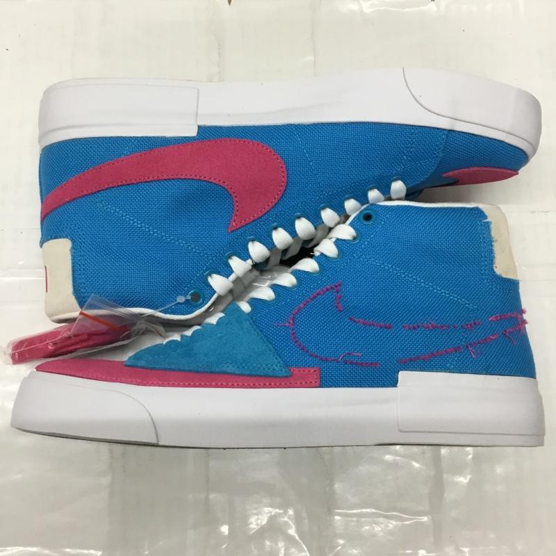 ナイキ NIKE スニーカー スニーカー CI3833 400 SB ZOOM BLAZER MID EDGE 28cm 箱有 28.0cm ロゴ、文字 水色 / ライトブルー / X 桃 / ピンク /  メンズ USED 古着 中古 10107861