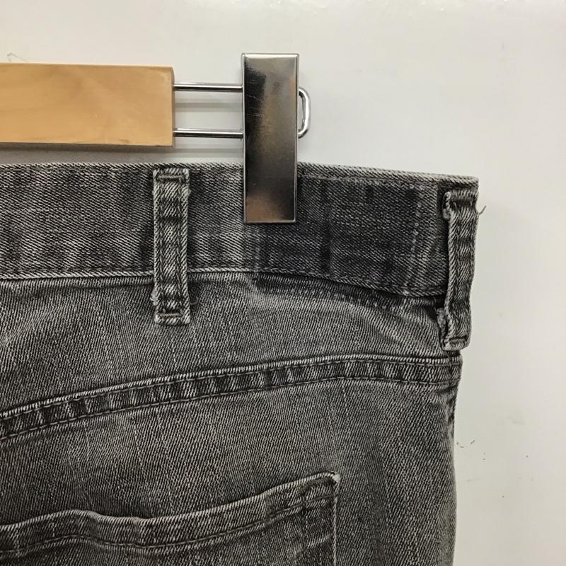 古着 USED パンツ デニム、ジーンズ デニムパンツ ワイドパンツ カジュアルパンツ 古着 リメイク 36インチ  ダークグレー / ダークグレー /  メンズ USED 古着 中古 10149982