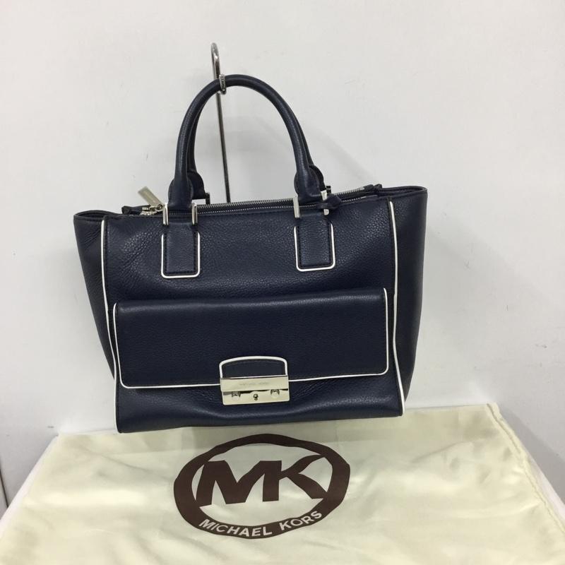 マイケルコース MICHAEL KORS トートバッグ トートバッグ 30S4SRYS3L ショルダー 2WAY 無地 紺 / ネイビー /  レディース USED 古着 中古 10128845