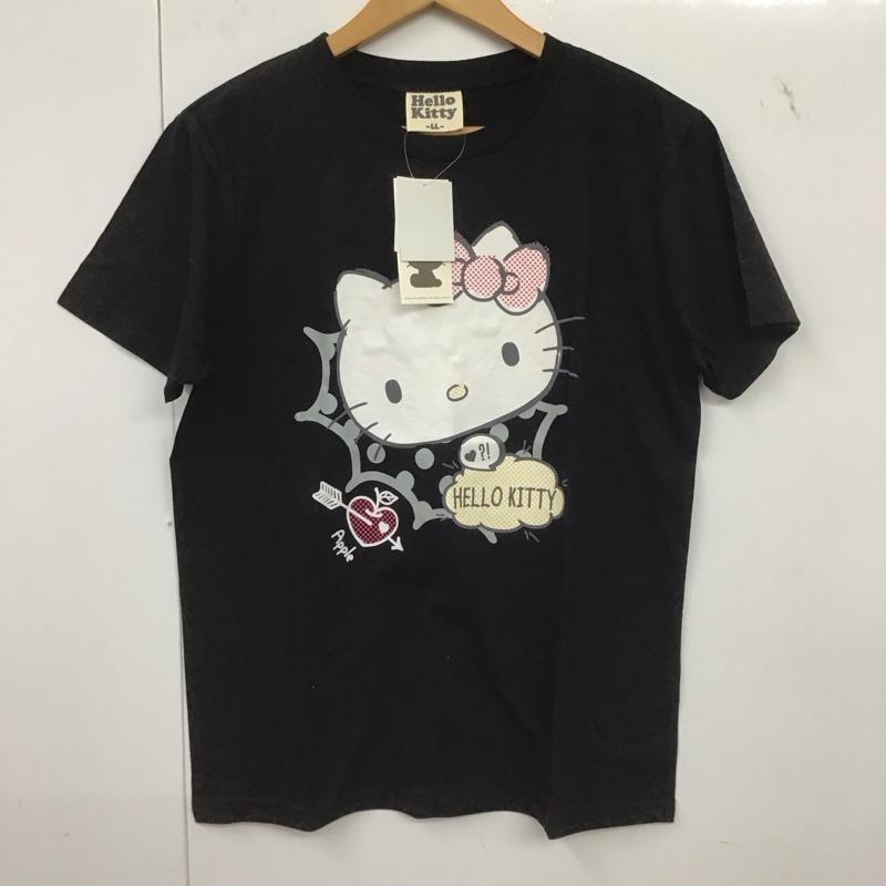 古着 USED Tシャツ 半袖 ハローキティ LL プリント X キャラクター 黒 / ブラック /  レディース USED 古着 中古 10147686