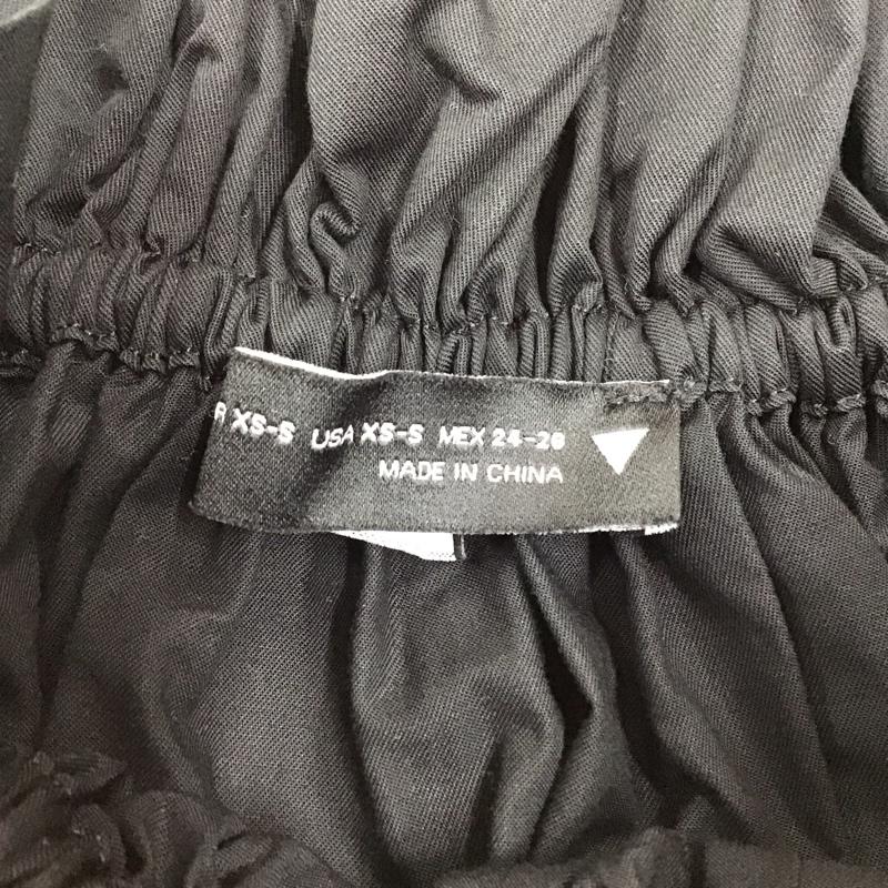 ザラ ZARA スカート ロングスカート 7901 951 800 ギャザー S 無地 黒 / ブラック /  レディース USED 古着 中古 10118441