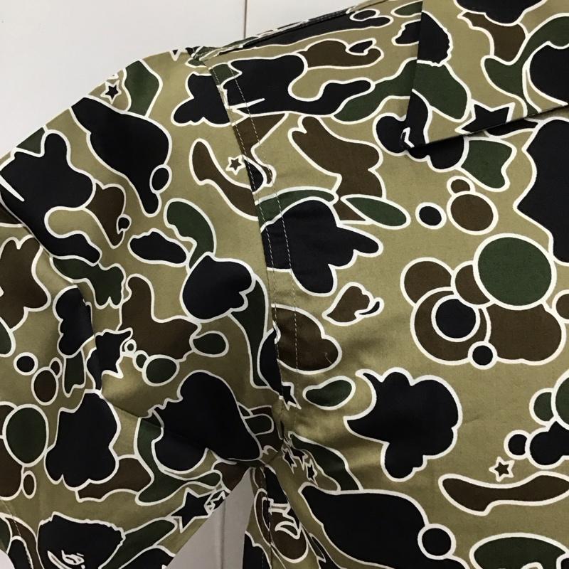アベイシングエイプ A BATHING APE シャツ、ブラウス 半袖 半袖シャツ カラーシャツ 半袖カットソー 総柄シャツ XS プリント マルチカラー / マルチカラー /  メンズ USED 古着 中古 10119917