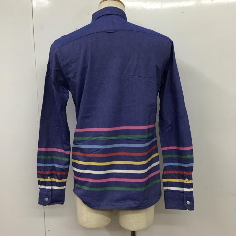 ユニフォームエクスペリメント uniform experiment シャツ、ブラウス 長袖 長袖シャツ カラーシャツ ポケットシャツ 長袖カットソー ボーダーシャツ 2 ボーダー柄 マルチカラー / マルチカラー /  メンズ USED 古着 中古 10114703