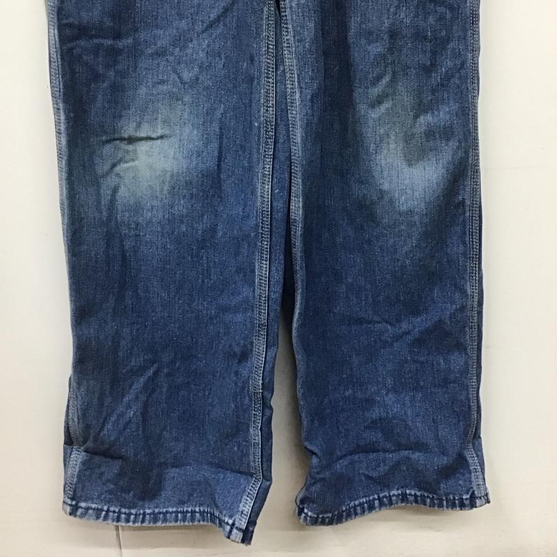 リー Lee サロペット・オーバーオール サロペット、オーバーオール 0254 30×33 デニム ロゴ、文字 青 / ブルー /  メンズ USED 古着 中古 10142292