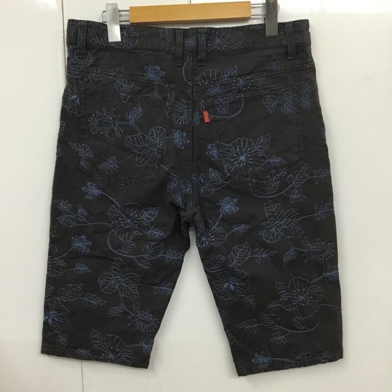 インディアンモトサイクル Indian Motocycle パンツ ショートパンツ ショートパンツ ハーフパンツ カジュアルパンツ 30インチ 刺繍 紺 / ネイビー /  メンズ USED 古着 中古 10110041