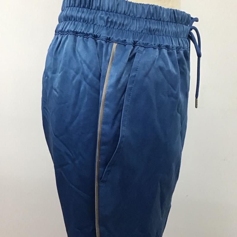ジーナシス JEANASIS ボトムス ボトムス JS050791MC テーパードパンツ イージーパンツ FREE 無地 青 / ブルー /  レディース USED 古着 中古 10112039