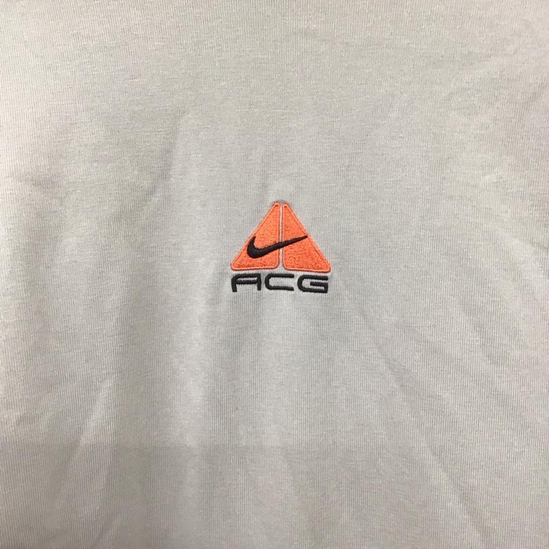 ナイキ エィシージー NIKE ACG Tシャツ 半袖 dq1816-012 ACGNRGLBRLUNGSS/STシャツ スポーツウェア プリントTシャツ L ロゴ、文字 灰 / グレー /  メンズ USED 古着 中古 10139548