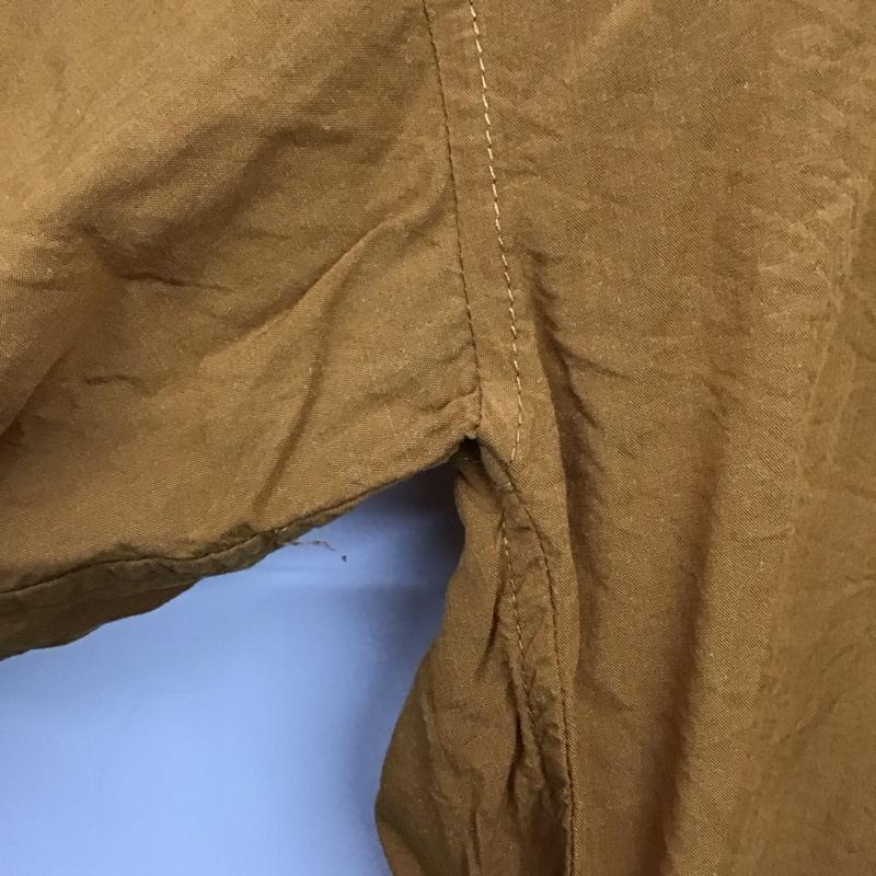 グリーンレーベルリラクシング green label relaxing シャツ、ブラウス 七分袖 3611-105-1183 CB ダブルポケット ルーズVスキッパーブラウス 無地 茶 / ブラウン /  レディース USED 古着 中古 10140703