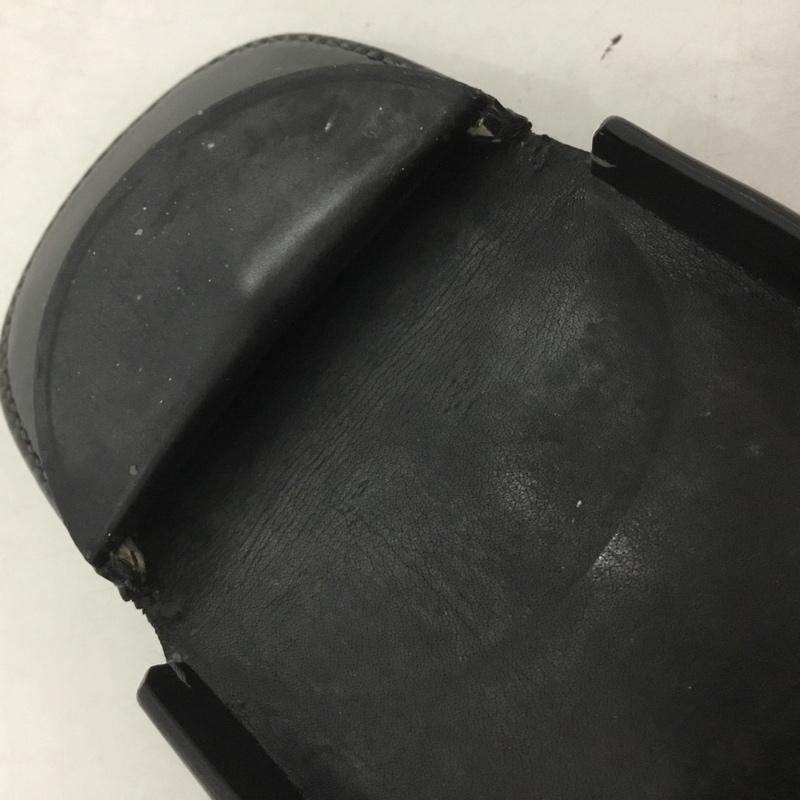 ソメス SOMES 財布 コンパクト財布 馬蹄型 コインケース レザー ロゴ、文字 黒 / ブラック /  メンズ USED 古着 中古 10140177