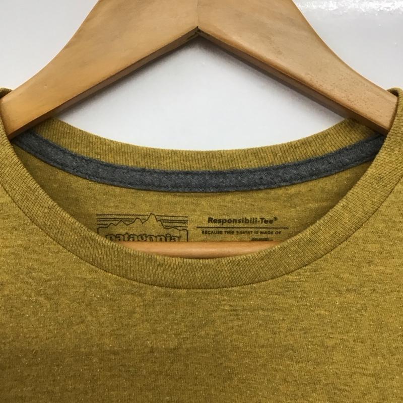 パタゴニア patagonia Tシャツ 長袖 L プリント マスタード / マスタード /  メンズ USED 古着 中古 10143313