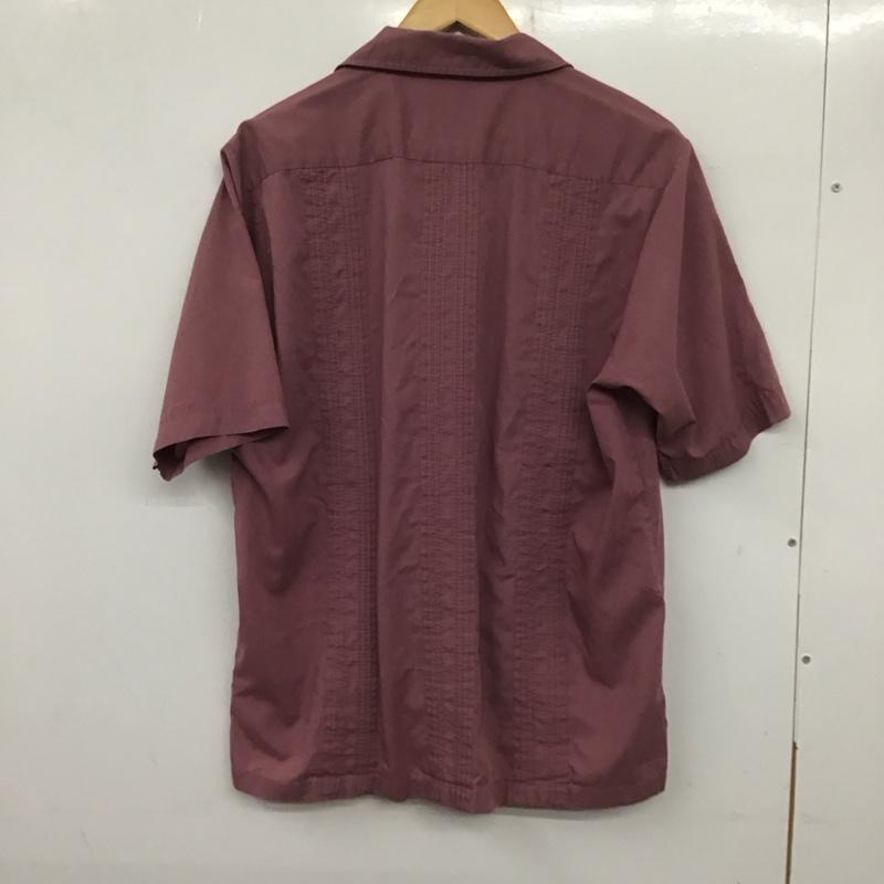古着 USED シャツ、ブラウス 半袖 半袖シャツ 刺繍シャツ ポケットシャツ キューバシャツ 刺繍 紫 / パープル /  メンズ USED 古着 中古 10140098