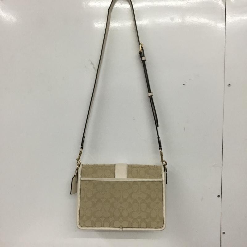コーチ COACH ショルダーバッグ ショルダーバッグ C8307 ロニー クロスボディ シグネチャー ジャカード ロゴ、文字 ベージュ / ベージュ /  レディース USED 古着 中古 10149477