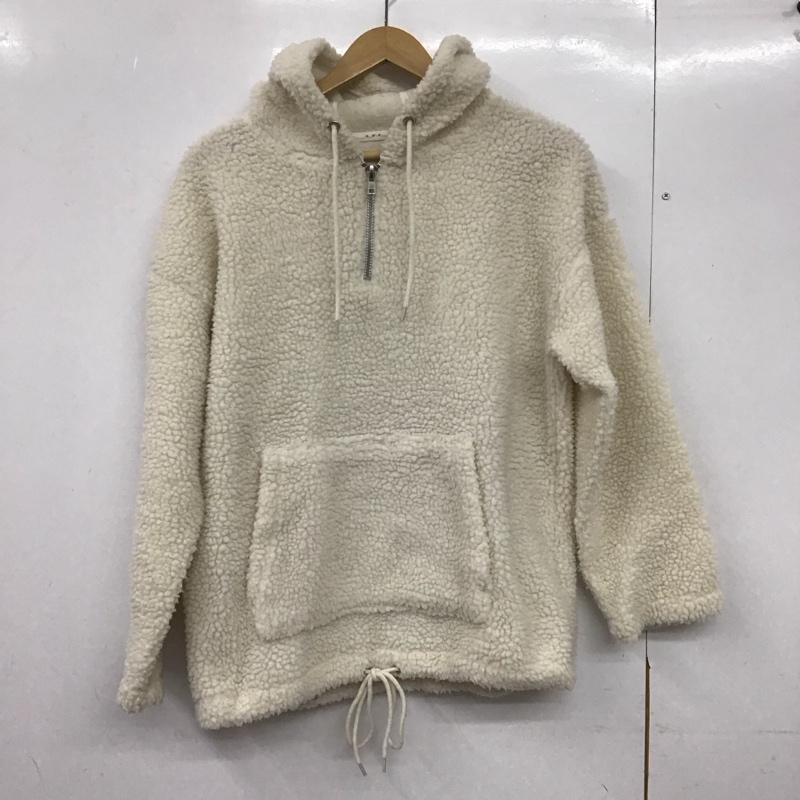 ケービーエフ KBF パーカー 長袖 kb77-21v040 ボアBIGパーカー FREE 無地 白 / ホワイト /  レディース USED 古着 中古 10146750