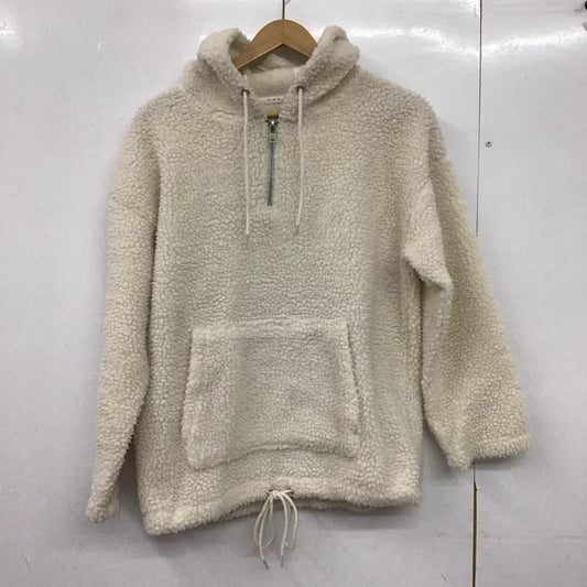 ケービーエフ KBF パーカー 長袖 kb77-21v040 ボアBIGパーカー FREE 無地 白 / ホワイト /  レディース USED 古着 中古 10146750