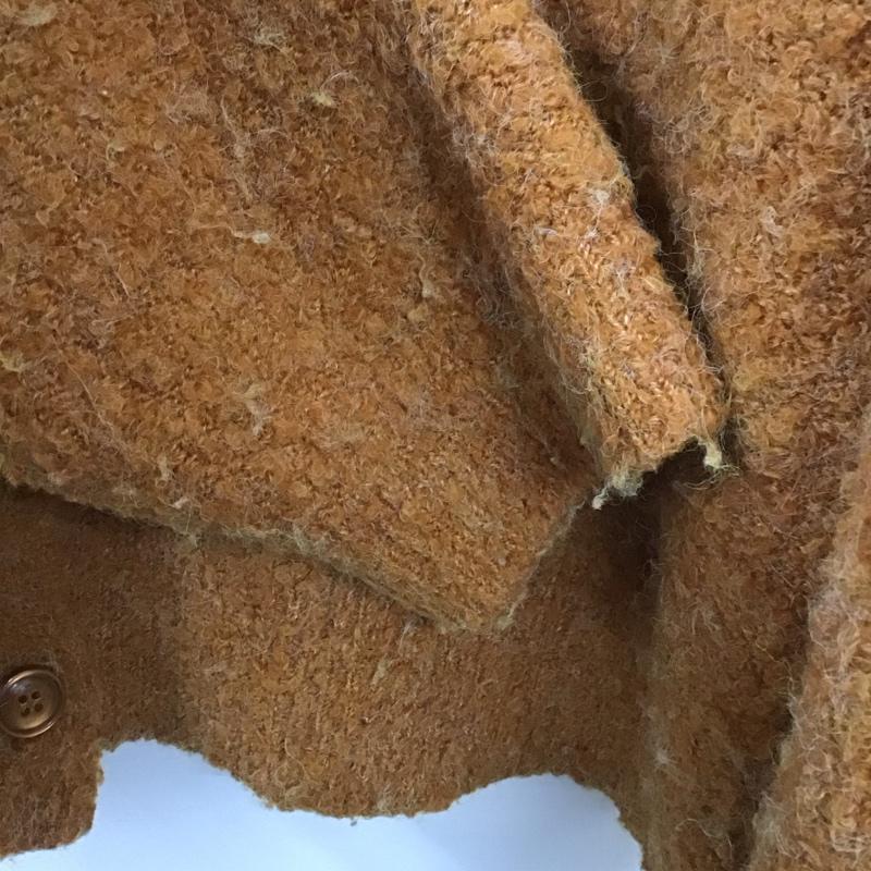 フリークスストア FREAK S STORE カーディガン 長袖 長袖カーディガン 前ボタン ニットカーディガン FREE 無地 橙 / オレンジ /  レディース USED 古着 中古 10145460