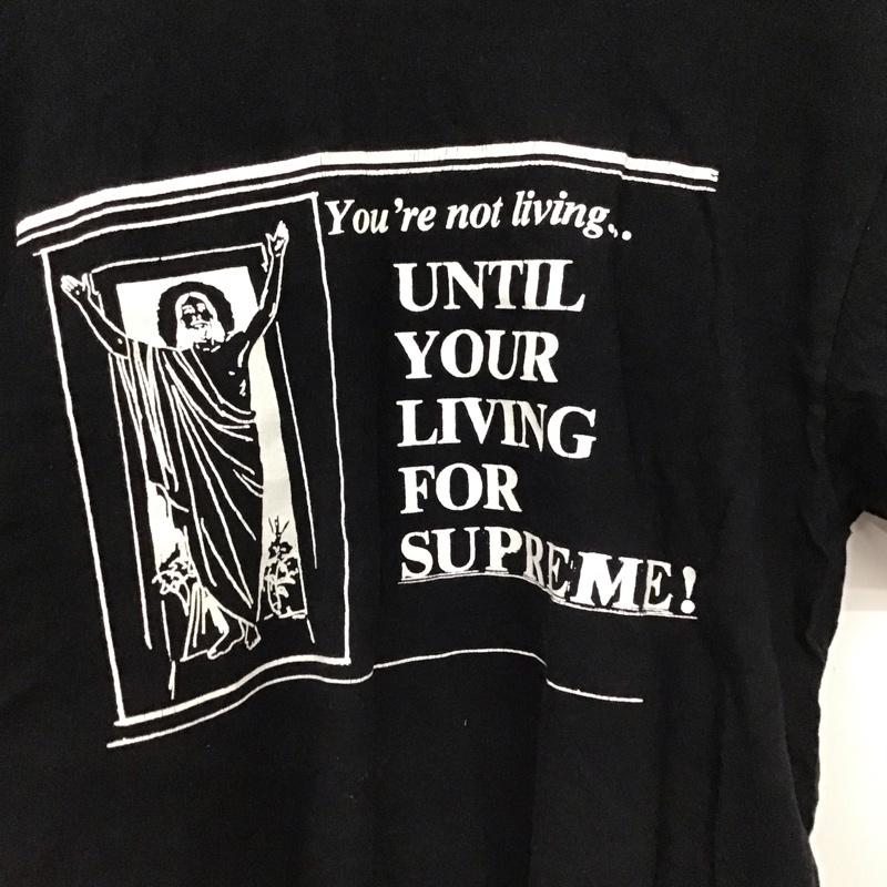 シュプリーム Supreme Tシャツ 半袖 15SS UNTILYOURLIVINGTee 半袖カットソー プリントTシャツ M プリント 黒 / ブラック /  メンズ USED 古着 中古 10149509