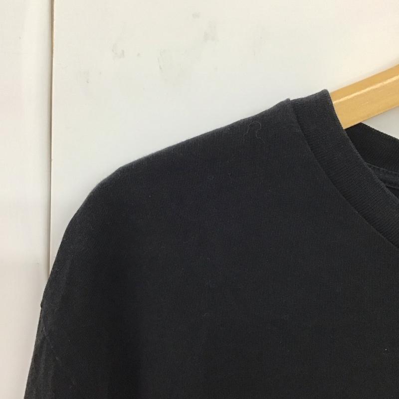 ディーゼル DIESEL カットソー 長袖 長袖カットソー プリントカットソー クルーネック XL ロゴ、文字 黒 / ブラック /  メンズ USED 古着 中古 10130288