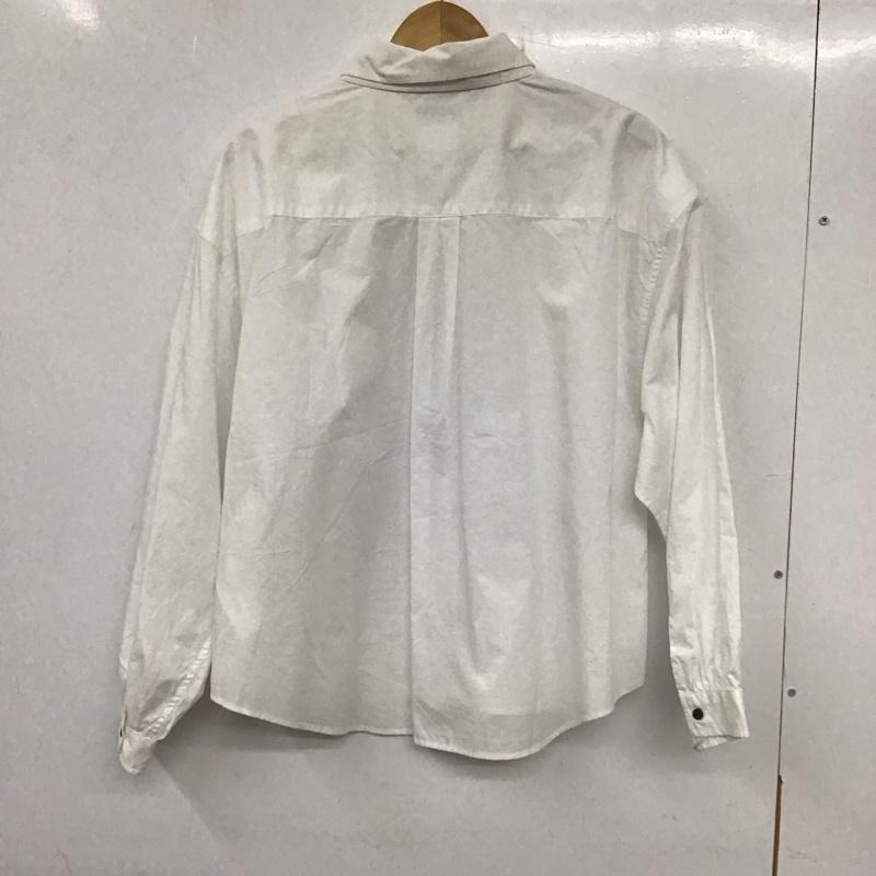 ニコアンド niko and... シャツ、ブラウス 長袖 無地 白 / ホワイト /  レディース USED 古着 中古 10137201