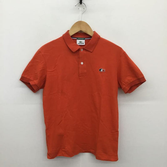 ラコステ LACOSTE ポロシャツ 半袖 LACOSTE ポロシャツ　NO.PH070P 3 ワンポイント X ロゴ、文字 橙 / オレンジ /  メンズ USED 古着 中古 10128708