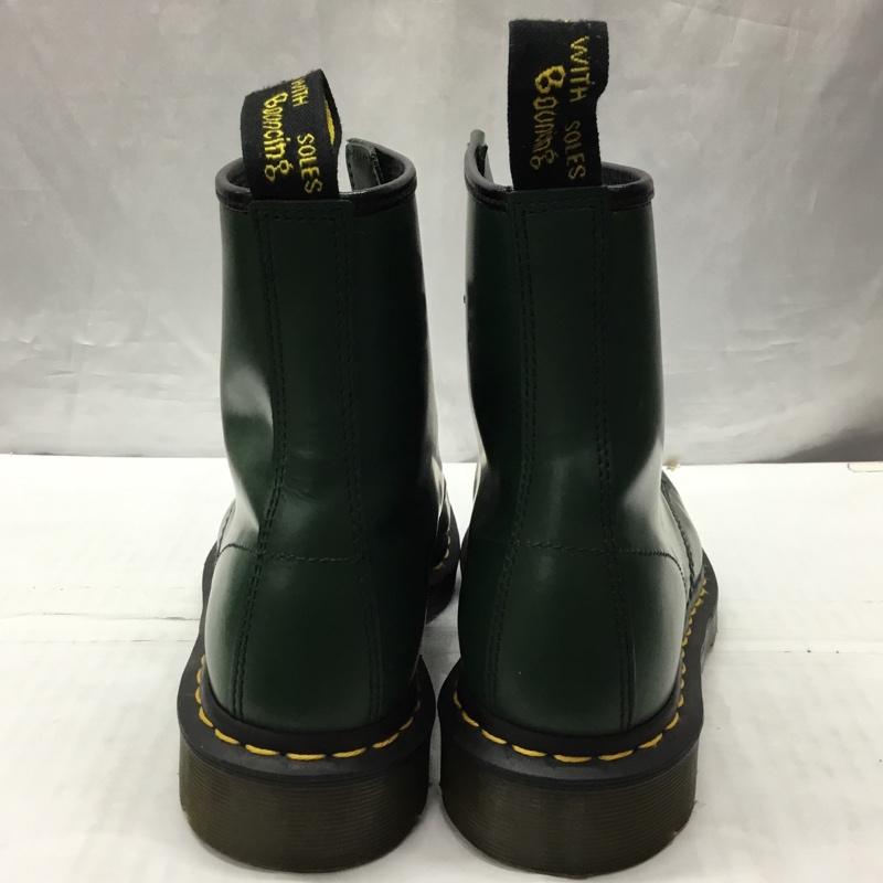 ドクターマーチン Dr.Martens ブーツ ショートブーツ 1460 8ホール レザー UK6 US：7 無地 緑 / グリーン /  メンズ USED 古着 中古 10122201