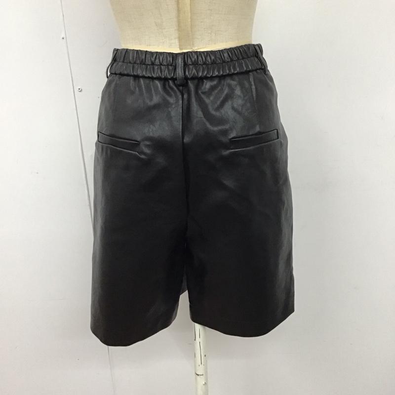 ダブル シー WC パンツ ショートパンツ wc22sp04-l0012 フェイクレザータックショートパンツ FREE 無地 黒 / ブラック /  レディース USED 古着 中古 10122264