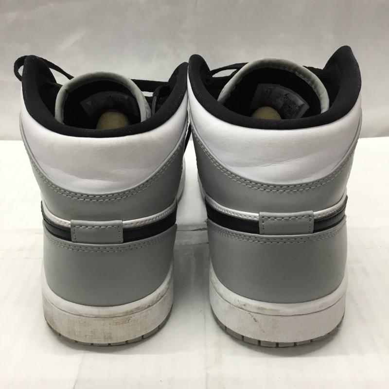 ナイキ NIKE スニーカー スニーカー 554724 092 AIR JORDAN 1 MID 26.5cm 箱有 26.5cm ロゴ、文字 白 / ホワイト / X 黒 / ブラック / X 灰 / グレー /  メンズ USED 古着 中古 10108438