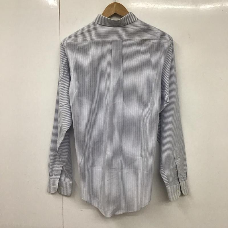 ポロバイラルフローレン Polo by RALPH LAUREN シャツ、ブラウス 長袖 ボタンダウンシャツ 80s ストライプ 白 / ホワイト / X 水色 / ライトブルー /  メンズ USED 古着 中古 10131360