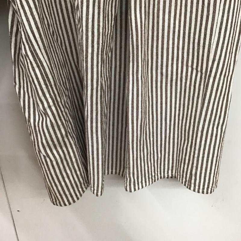 サマンサモスモス Samansa Mos2 ボトムス ボトムス FREE ストライプ 白 / ホワイト / X 茶 / ブラウン /  レディース USED 古着 中古 10129453