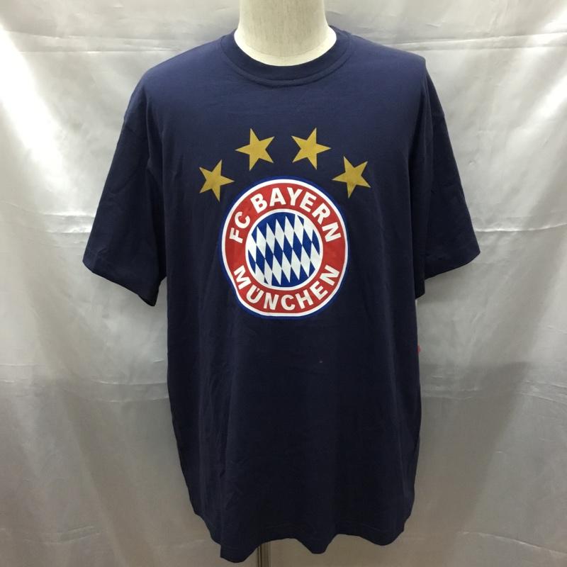 古着 USED Tシャツ 半袖 FC BAYERN クルーネック L プリント 紺 / ネイビー /  メンズ USED 古着 中古 10109669