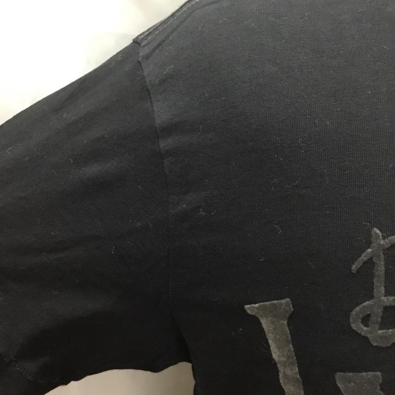 ディーゼル DIESEL Tシャツ 半袖 半袖カットソー プリントTシャツ クルーネックカットソー M ロゴ、文字 黒 / ブラック /  メンズ USED 古着 中古 10118716