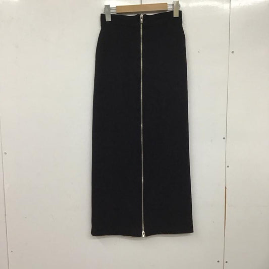 アズールバイマウジー AZUL BY MOUSSY スカート ロングスカート 250HSF31-542D フロントジップタイトスカート S 無地 黒 / ブラック /  レディース USED 古着 中古 10138564